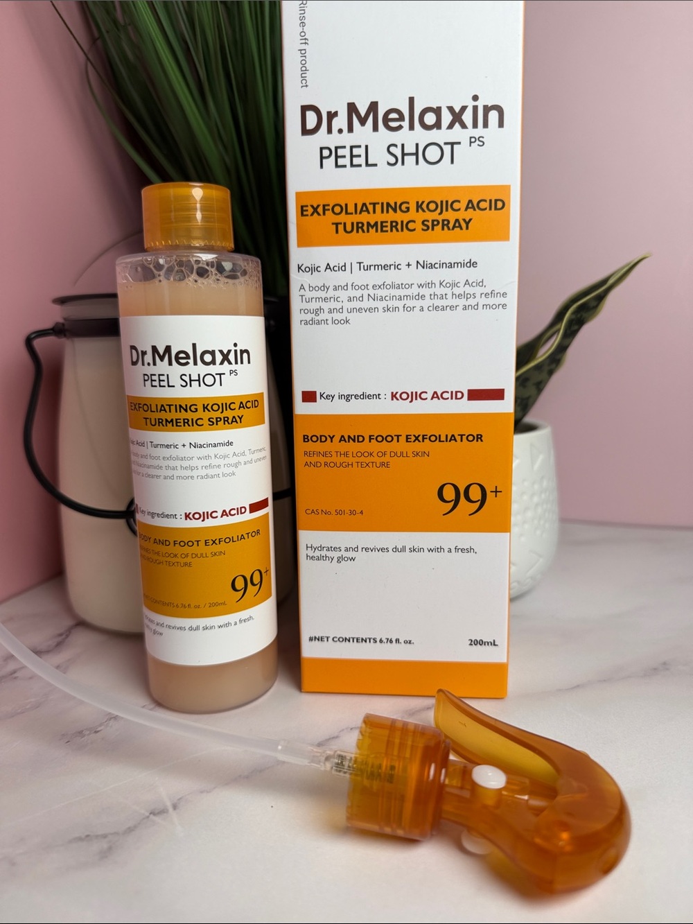 Peel Shot Exfoliating Kojic Acid Turmeric Spray — Orange